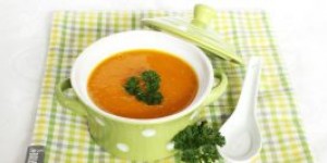 Beitragsbild des Blogbeitrags Kürbissuppe mit Apfel