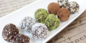 Beitragsbild des Blogbeitrags Rohkost Pralinen – meine gesunden Energiebällchen