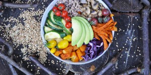 Beitragsbild des Blogbeitrags Vegan Lunchbowl 