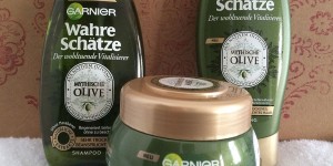 Beitragsbild des Blogbeitrags Getestet: Wahre Schätze „Mythische Olive“ + Garnier-Pflegesets gewinnen!