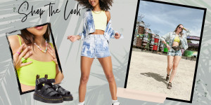 Beitragsbild des Blogbeitrags Shop the Look – Mit Jeans Shorts und Jacke am Festival