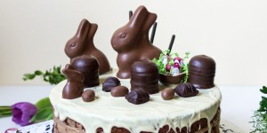 Beitragsbild des Blogbeitrags Schokotorte mit Nougat-Paradiescreme