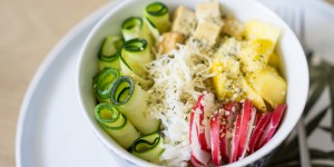 Beitragsbild des Blogbeitrags Vegetarische Poke Bowl Rezept