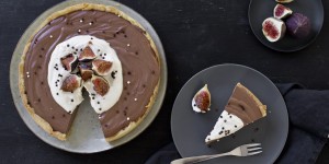 Beitragsbild des Blogbeitrags Nougat tart with figs 