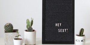 Beitragsbild des Blogbeitrags DIY letterboard out of felt.