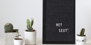 Beitragsbild des Blogbeitrags DIY letterboard out of felt. 