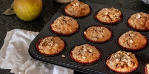 Beitragsbild des Blogbeitrags Apple & oats muffins