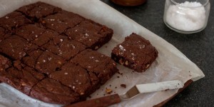Beitragsbild des Blogbeitrags Salted caramel brownies