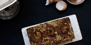Beitragsbild des Blogbeitrags Juicy chocolate, pear and almond cake. 