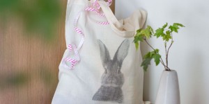 Beitragsbild des Blogbeitrags DIY printed bag for Easter (with video tutorial)