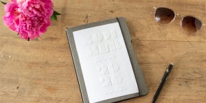 Beitragsbild des Blogbeitrags Sommer journal with embossed cover DIY