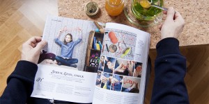 Beitragsbild des Blogbeitrags Servus Magazin: Knitting Jenny Name display.