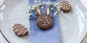 Beitragsbild des Blogbeitrags Spiced cacao cookies for Easter.