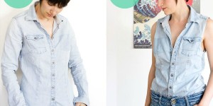 Beitragsbild des Blogbeitrags Refashion: DIY sleeveless blouse. 