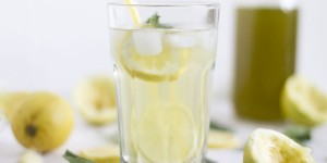 Beitragsbild des Blogbeitrags Lemon basil cordial recipe. 