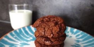 Beitragsbild des Blogbeitrags brownie cookies