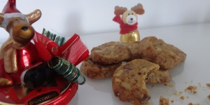 Beitragsbild des Blogbeitrags weihnachtskekse – einfache schoko walnusskekse