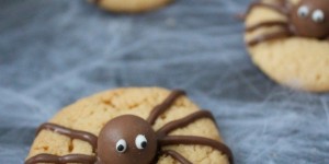 Beitragsbild des Blogbeitrags Spinnencookies für Halloween