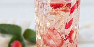 Beitragsbild des Blogbeitrags Gin Tonic mit Erdbeeren