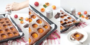 Beitragsbild des Blogbeitrags Schoko Marillen Kuchen