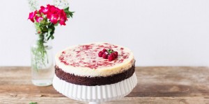 Beitragsbild des Blogbeitrags Himbeer Cheesecake