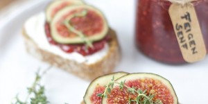 Beitragsbild des Blogbeitrags Baguette mit Ziegenfrischkäse und Feigensenf