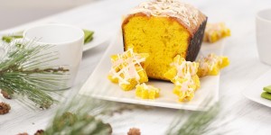 Beitragsbild des Blogbeitrags Winterkuchen Orange mit Orangenpunschglasur 