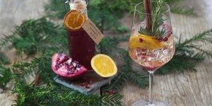 Beitragsbild des Blogbeitrags Granatapfel Orangen Spritzer