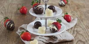 Beitragsbild des Blogbeitrags Erdbeerpralinen 