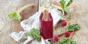 Beitragsbild des Blogbeitrags Rhabarbersirup