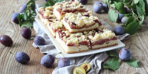 Beitragsbild des Blogbeitrags Zwetschkenfleck mit Streusel 