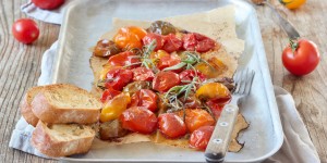 Beitragsbild des Blogbeitrags Karamellisierte Tomaten 