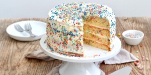 Beitragsbild des Blogbeitrags Konfetti Torte 