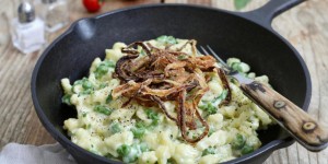 Beitragsbild des Blogbeitrags Bärlauch-Käsespätzle