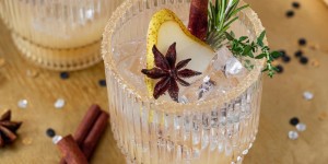 Beitragsbild des Blogbeitrags Birnen Mocktail – alkoholfreier Birnen Cocktail 