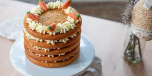Beitragsbild des Blogbeitrags Karottentorte – Carrot Layer Cake 
