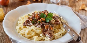 Beitragsbild des Blogbeitrags Pasta mit Eierschwammerl – Tagliatelle mit Eierschwammerl