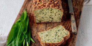 Beitragsbild des Blogbeitrags Schnelles Bärlauchbrot