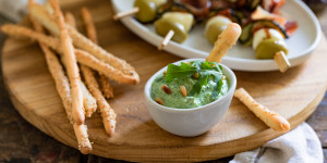 Beitragsbild des Blogbeitrags Rucola-Topfen-Aufstrich