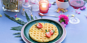 Beitragsbild des Blogbeitrags Klassische Waffeln vom Grill