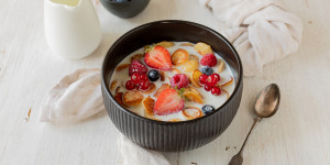 Beitragsbild des Blogbeitrags Pancake Cereal – Mini Pancakes 