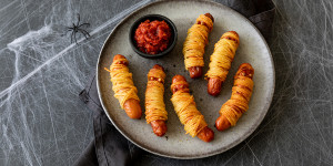 Beitragsbild des Blogbeitrags Spaghetti Wurst Mumien