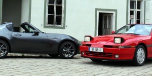 Beitragsbild des Blogbeitrags Zwei Welten treffen aufeinander: Toyota Supra MK3 vs. Mazda MX-5 RF