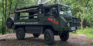 Beitragsbild des Blogbeitrags Mit dem Puch Pinzgauer zur Rudolfswarte 