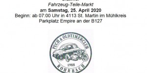 Beitragsbild des Blogbeitrags Oldtimer-Fahrzeug und Teilemarkt St.Martin im Mühlkreis 