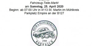 Beitragsbild des Blogbeitrags Oldtimer-Fahrzeug und Teilemarkt St.Martin im Mühlkreis