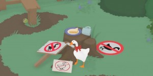 Beitragsbild des Blogbeitrags Untitled Goose Game – Die spitzbübische Gans bricht Herzen und Rekorde