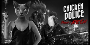 Beitragsbild des Blogbeitrags Chicken Police – Film Noir, Buddy-Cop und Tierköpfe in einem erscheint 2020