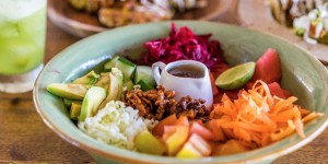 Beitragsbild des Blogbeitrags Vegan auf Gili Air 