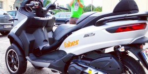 Beitragsbild des Blogbeitrags Piaggio MP3 500i im Test: Dreirad fahren 